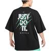 Nike T Shirts Men's Black Crew Neck Moderate Straight Fit FB9818-010