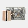 [Pre-Owned] Matelassé Solid Compact Leather Shoulder Bag - Good #1SCOR09