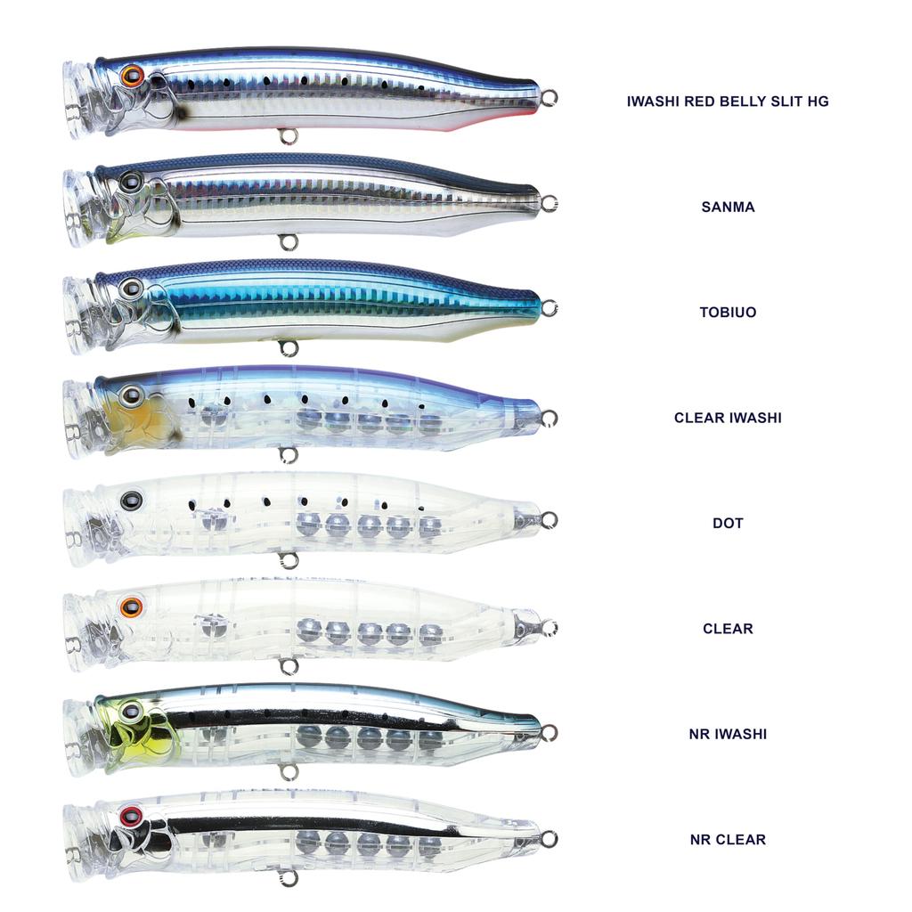 TackleHouse Contact Feed Clear Sardine CFP150 Lure Popper, 150mm, 60g, #19