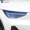 Для Volvo XC40 2024-2025 Автомобильная защитная пленка для фар TPU защитная наклейка дымчато-черная защита от царапин и царапин рестайлинг