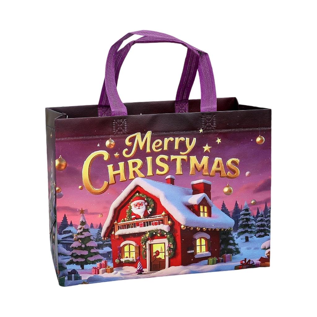 Рождественские нетканые сумки, Рождественские подарочные пакеты, Сумки-тоут, Трехмерные сумки горячего прессования, Рекламные хозяйственные сумки