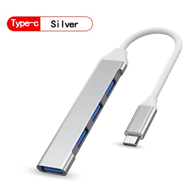 USB C HUB USB 3.0 HUB Type C 4-портовый мульти-разветвитель адаптер OTG Macbook HUB Pro 13 15 Air Mi Pro HUAWEI Компьютерные аксессуары