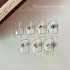 1 Box Mixed-Size Mini Pointed-bottom Round Nail Rhinestone Shiny Luxury Nail Crystal DIY Nail Art Decoration Gems Accessories