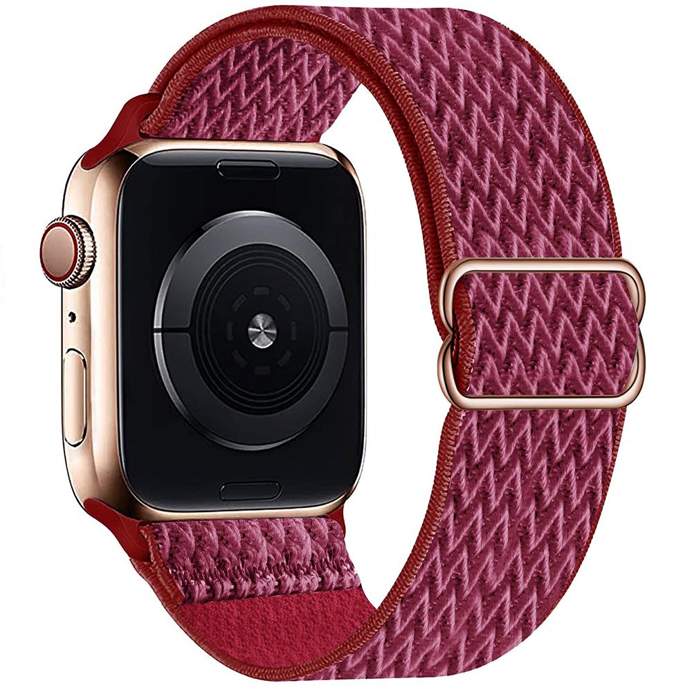 Эластичный нейлоновый ремешок для Apple Watch Series 10 Ultra 2 9 8 7 6 5 Se 4 3 SE Браслет для IWatch 49 мм 42 мм 41 мм 44 мм 45 мм 40 мм Браслет Спортивные ремешки