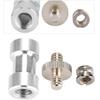 Double Head Screw Set 1/4in-3/8in Light Stand Adapter Metal Tripod Screw for Light Stand Umbrella Camera Holder Adapter