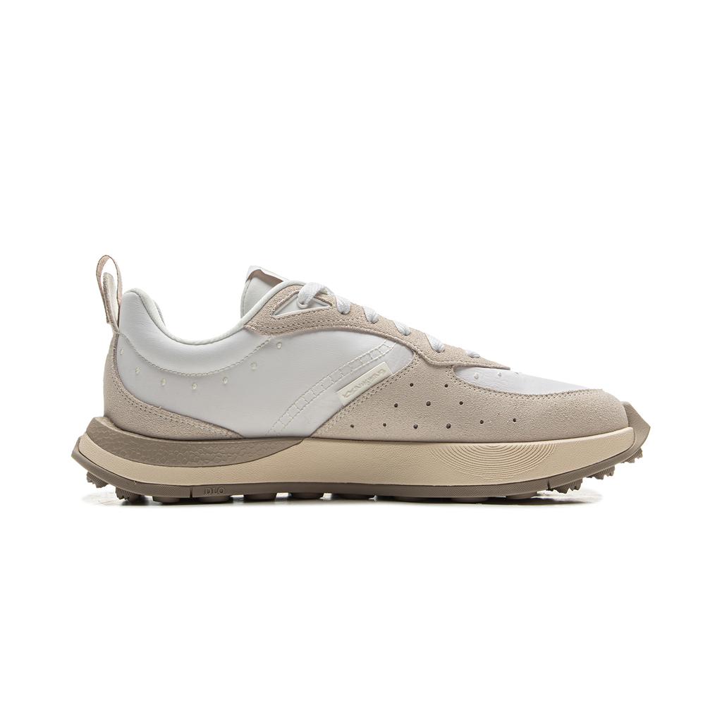 Li Ning Амортизирующие Скользкие Устойчивые к истиранию Дышащие Легкие Низкие Баскетбольные кроссовки Мужские Белые Коричневые ABCV001-8