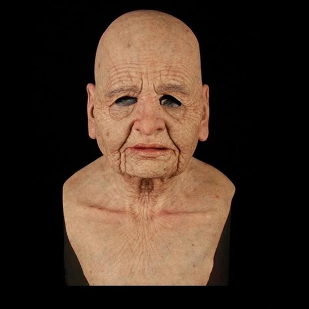 New Halloween product: Old man mask, old man and old woman headgear for holiday costumes Cos Funny props