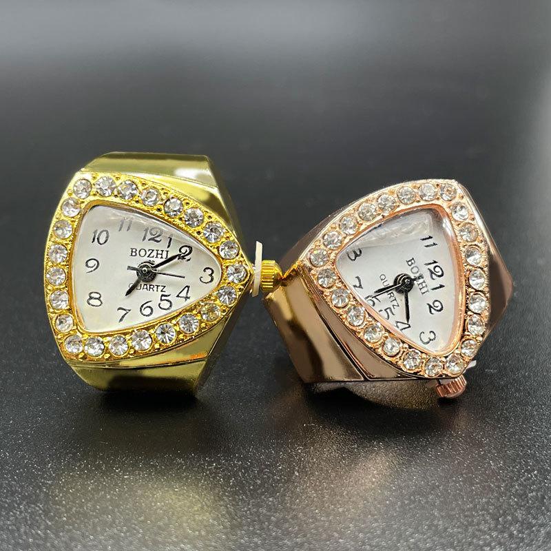 Watch Ring For Men Women Finger Quartz Jewelry Stainless Steel Ring Lover Pair Watches