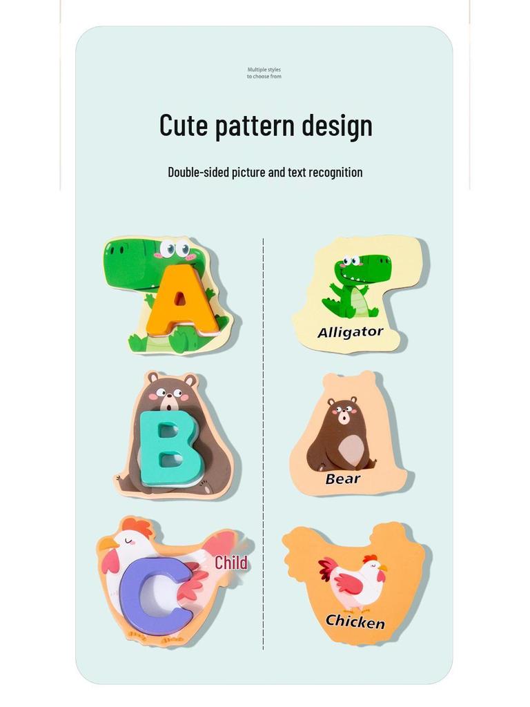 Монтессори Деревянные блоки для сопоставления букв алфавита: Развивающие игрушки-пазлы для детей в возрасте 2-6 лет.