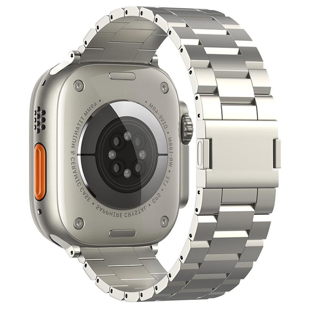 Ремешок для Apple Watch Series 10 46mm/Ultra 2/Ultra 49mm/9 8 7 45mm/SE (2023) SE (2022) SE 6 5 4 44мм/3 2 1 42мм Браслет из титанового сплава