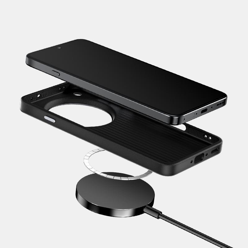 ABEEL Чехол для Oppo Find X8s+ 5G Совместим с MagSafe Текстура углеродного волокна Задняя крышка