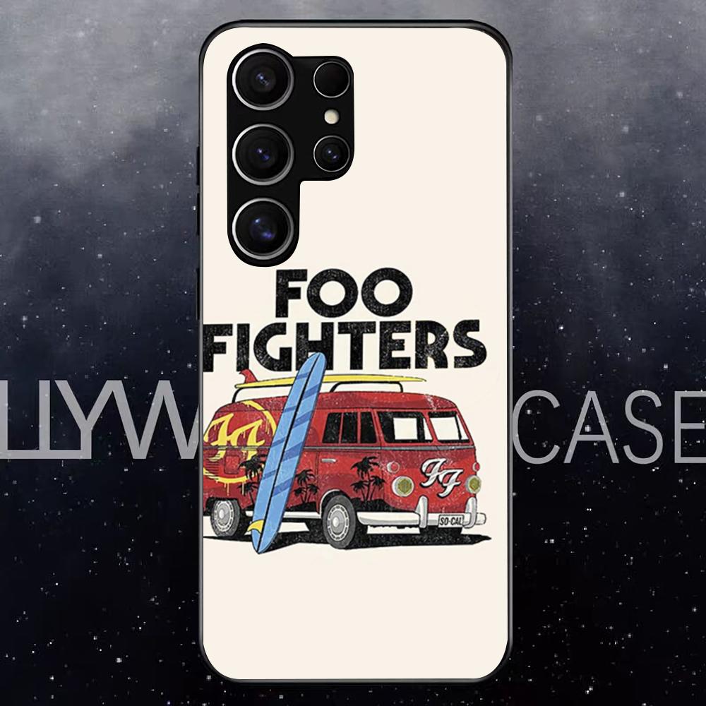 Чехол для телефона группы Foo Fighters для Samsung S25 Edge Ultra S23 S22 S21 S20 Ultra Plus S24 Fe A54 A53 A25 Стеклянная крышка