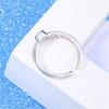 Женское классическое двухслойное инкрустированное круглое кольцо из циркония AAA Open Style, регулируемое, модные женские украшения R0194