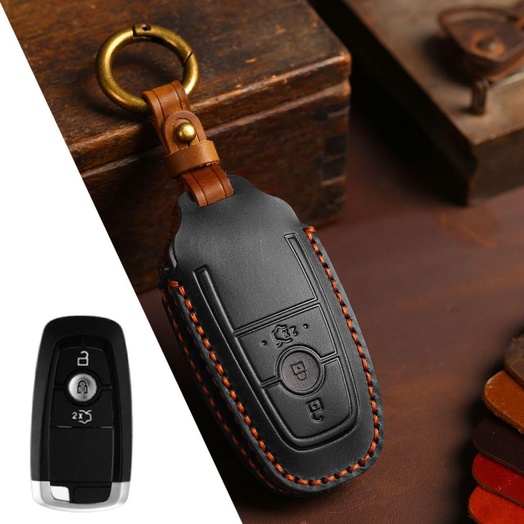 Чехол для ключа Ford Explorer, Mondeo, Focus, Kuga, Ruijie, Lincoln Aviator с пряжкой