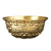 Feng Shui Treasure Bowl Wealth Money Bowls Retro Brass Offering Desktop Ornament for Spring