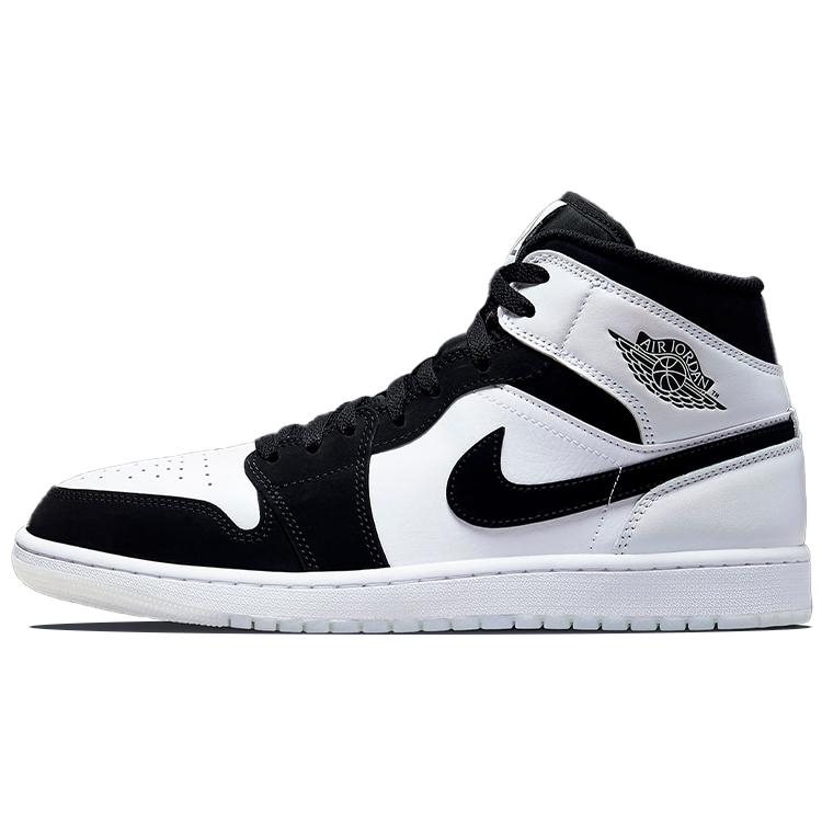 Air Jordan 1 Mid SE 'Diamond' (Unisex) White / Black / Multi-Color Vintage Basketball Shoes DH6933 100