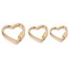 Metal Heart Shape Heart Shaped Opening Clasps Ring Keychain Dog Chain Connection Buckles Bag Lanyards Clip Hook Diy Accessories