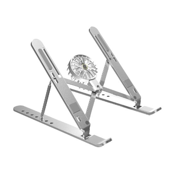 Подставка для компьютера Держатель для ноутбука с охлаждающим вентилятором Высокая устойчивость Регулируемая по высоте Универсальная Портативная Подставка для ноутбука