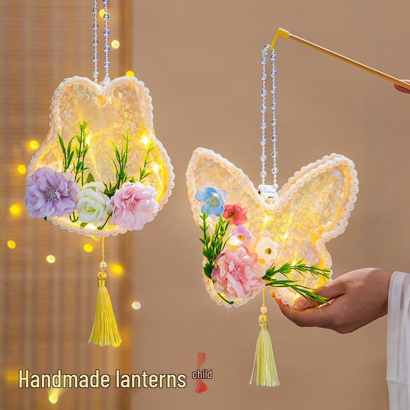 Сказочный фонарик-бабочка: Китайский ручной DIY ночник для детей