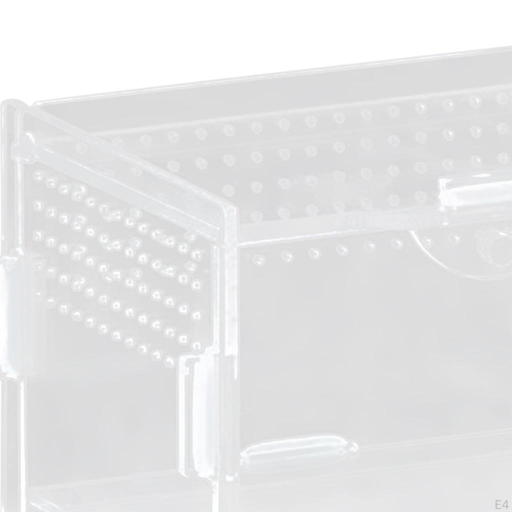 Reptile Breeding Box Animal Habitat Cage Clear Terrarium Enclosure for Geckos Young