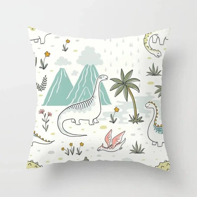 Office Dinosaur Sofa Pillowcase Cushion Cover Pillowcase Cushion Cover Sofa Bed Home Decoration Living Room Car