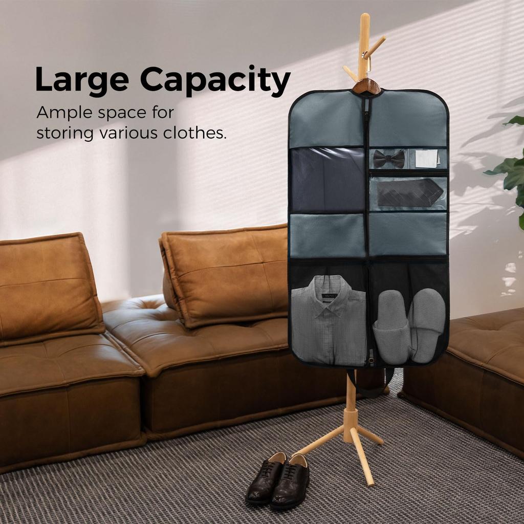 Pack All Garment Suit Prevents Water Suit Dress Carry Garment Ceremonial Business Job Gray Bag, Storage, Deformation, Lightweight, Dustproof,