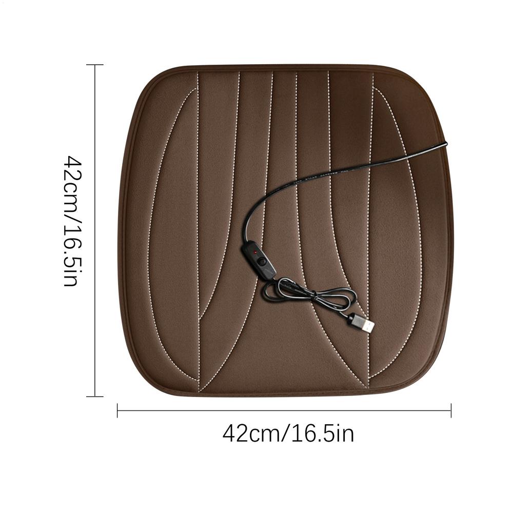 Heated Car Seat Cover USB Anti-slip Heater Cover Anti-slip Car Seat Warmer For Truck SUV Trailer Tractor Men Women Driver