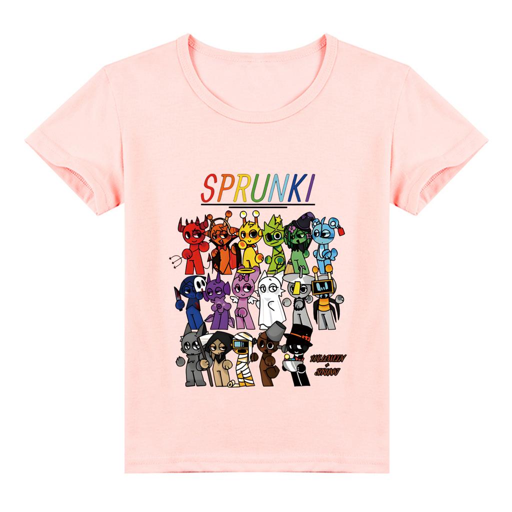 Футболка детская 2D Футболка Sprunki детская с коротким рукавом