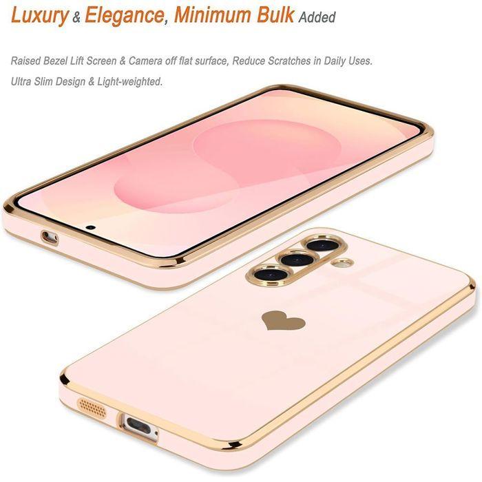 Coque de protection - BOOLING - pour Samsung Galaxy A56 5G - Antichoc - Anti-rayures - Motif Cœur