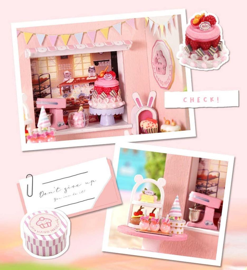 moin moin Dollhouse Miniature Handmade Kit Set Instruction Terrarium Bottle Dream Bottle Palm Size Beginner Fairy Tale Stylish Interior Coffee Shop