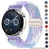 Ремешок 22 мм 20 мм с нейлоновой пряжкой для Huawei Watch GT5 4 3 2 46 мм/4Pro 3Pro Браслет для Samsung Watch7/6/5/4/Classic Регулируемый ремешок
