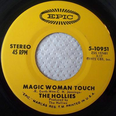 7-дюймовая пластинка HOLLIES - Magic Woman Touch / Blue In The Mor 510951 Epic 1973 US Рок Б/У