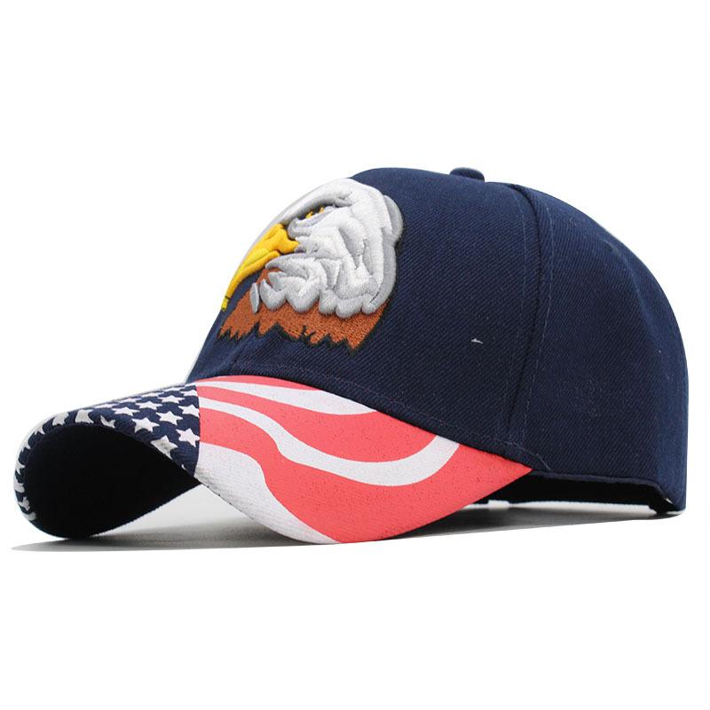 Foldable Adjustable Couple Eagle Embroidered Baseball Cap Sunscreen Visor Sun Hat UV Protection for Men Women Outdoor Daily