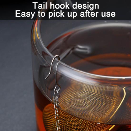 Заварочный чайник, универсальный шарик для приправ из нержавеющей стали, прочный шарик для ситечка для чая для листового чая и специй