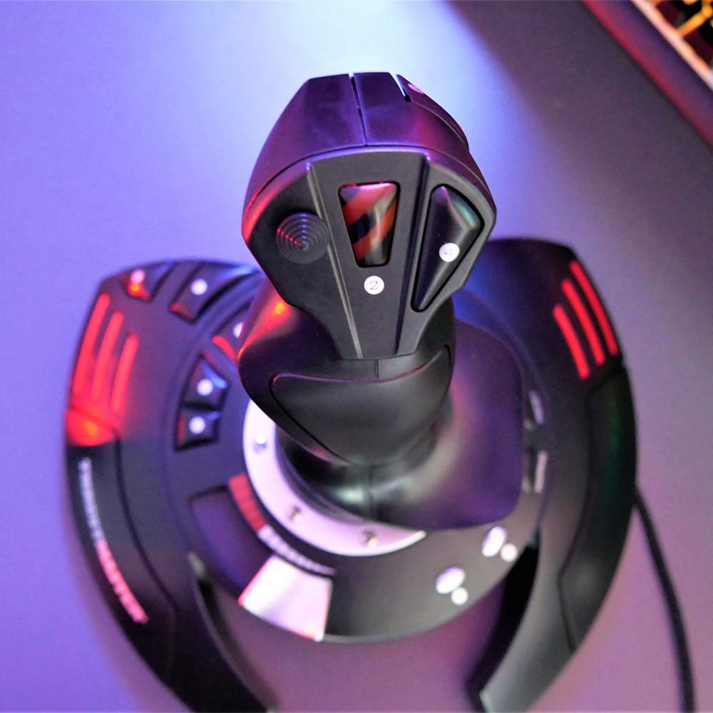 Thrustmaster Stick X Flight Stick Джойстик с управлением рулем направления Различные программируемые кнопки и оси Вращающаяся ручка Интегрированный рычаг управления пусковым крючком