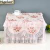 Lace Microwave Oven Covers Pastoral Household Kitchen Dust-cover Luxury Decoration Floral Vintage Washable Ruffles Protective