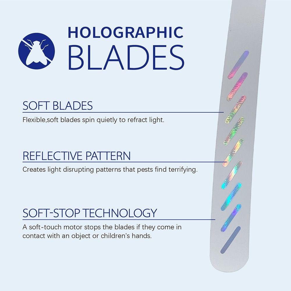 Universal Battery Power Outdoor Fly Repellent Fan Spinner Food Fan Table Fan