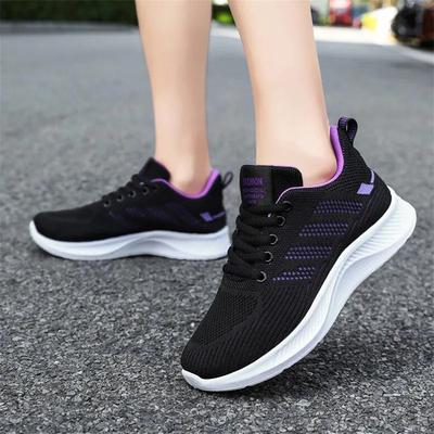 Женские кроссовки, дышащая повседневная обувь, уличная легкая белая спортивная обувь Tenis, повседневные прогулочные кроссовки для женщин