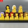10 шт. Кубики MOC Женские Девичьи Волосы 1014 Женские Светло-Фиолетовые Среднего Размера Волосы 4 см Компоненты Фигурок Крепления СДЕЛАЙ-САМ-