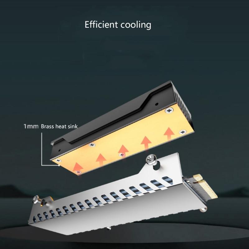 ARGB M.2 Радиатор для SSD, Алюминиевый 2280 M.2 5V 3Pin Адресуемый ARGB Синхронизация NVME Радиатор для M.2