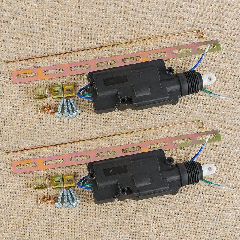 2 Sets Universal Heavy Duty Power Door Lock Actuator 2 Wire Fit For Most 12V Car Models