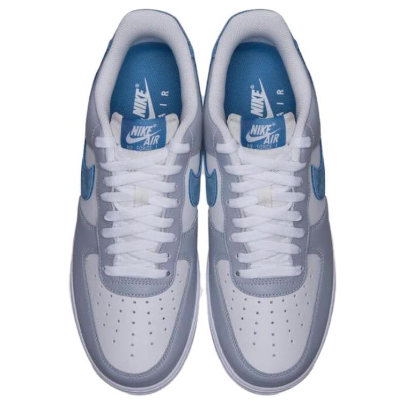 Nike Кроссовки унисекс Air Force 1 с низким верхом, противоскользящие, износостойкие, для скейтборда, сине-белые, HV1795-141