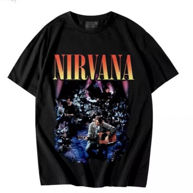 Nirvana In Utero Band T-Shirt Unisex Vintage Style Cotton Short Sleeve Round Neck Casual Tee