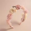 1pcs Bride Wedding Hairband Artificial Flower Crown Headband Hair Accessories Women Girls Child Sweet Floral Hair Hoop Headwear