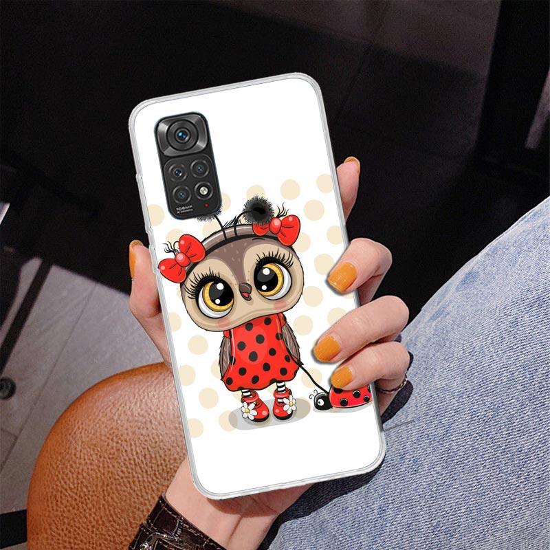 Cartoon Cute Owl LoveLy Phnoe Case for Phnoe Case for Xiaomi Redmi Note 15 14 14S 13 Pro Plus 12 12S 11S 11E 10S 10 11T 5G Uniqu