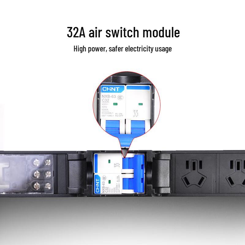 Tongwei 12-Outlet PDU Power Strip with 32A Breaker