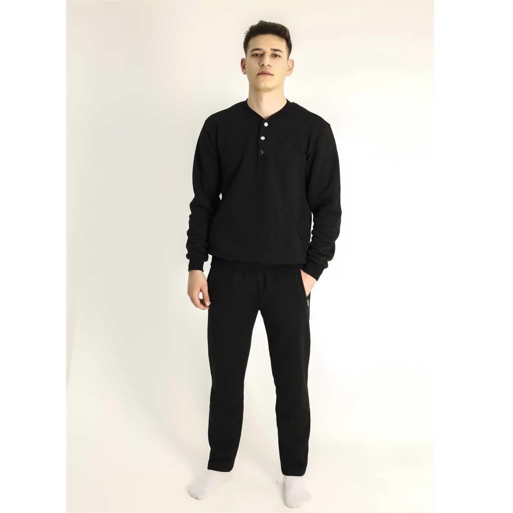 Ciciten 3301 Мужской спортивный костюм из трех нитей рельефной пряжи