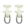 50Pcs Plastic Curtain Track Glider Rail Strong and Sturdy Curtain Hook Rollers  Room Curtains
