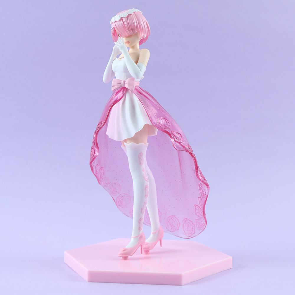 Аниме Рем Фигура Свадебное Хрустальное Платье Платье Фигурка RE: Модель игрушки «Жизнь с нулевого старта в другом мире»