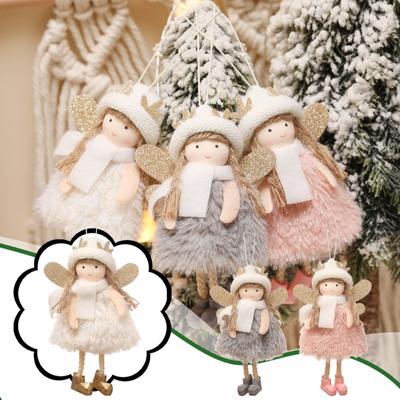 Рождественский кулон Дверь Висит Рождественская елка Украшение Кулон Симпатичная кукла для девочек